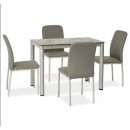 Стол обеденный SIGNAL DAMAR белый 80/60